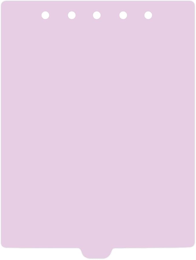 Carstens - Heavy Duty Plastic Ring Binder Dividers, Bottom Tab, 1/9 Cut, Tab 5 Position, US Letter, Lavender, Case of 50, (2619-14CS) - Ideal Medical Chart Dividers or Index Tabs for 3 Ring Binders