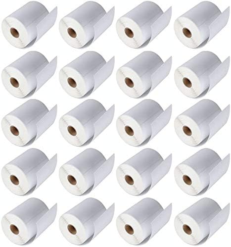 MFLABEL 100 Rolls 4x6 Direct Thermal Blank Shipping Labels for Thermal Printer Shipping Labels with Perforated