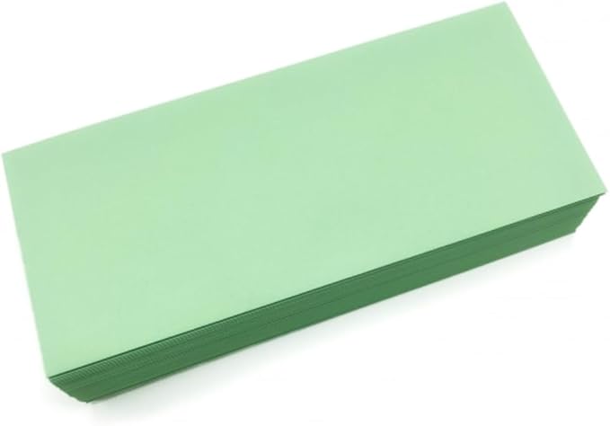 Limited Papers (TM) No. 10 Regular Standard Mailing Envelope - Pastel - Soft - 24 Pound (4.8 inch x 9.5 inch) - Announcement, Invoices, Checks, Letters, Contracts, Business Envelopes (Green, 100)