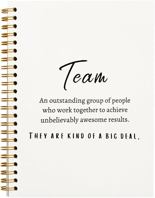 Meeting Notebook for Work, Employee Appreciation Gifts, Team Gifts for Employees, Journals for Writing, Thank You Gifts for Women Men Leader Boss Manager Mentor Coworkers, Blank Notebook 5.5"x8.3"