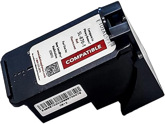 IDEALSEAL Replacement Postage Ink for SL-870-1 Red Ink Cartridge for New SendPro Mailstation (CSD1) (2 Pack)