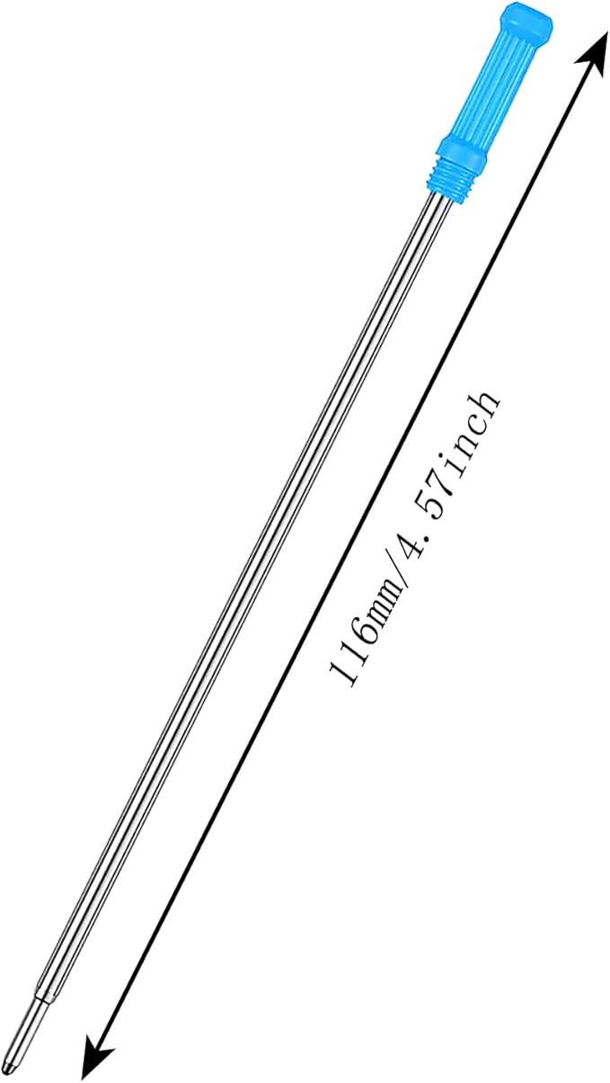 10PCS 4.5 Inch Cross Ballpoint Pen Refills Writing Tips Twist Up Refills for Twist Pens 1mm Medium Point Compatible with 8511 Blue Ink
