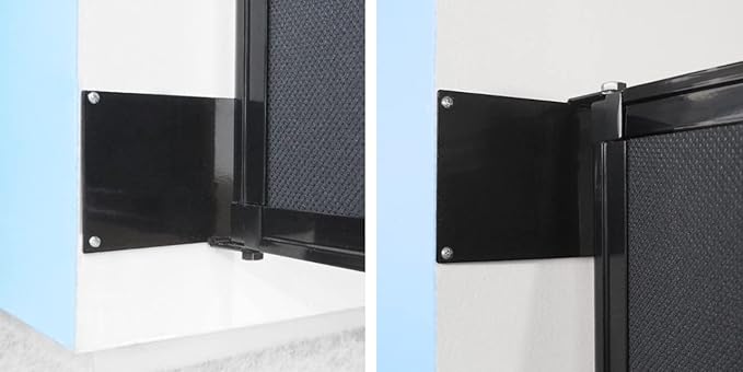 Wall-Mounted Sliding StraightWall Room Divider | Adjustable Widths | Locking Wheels | Room Separator | Up to 7'2" Wide x 5' Tall Blue Spruce Fabric Panels