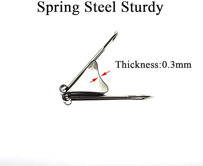 HAHIYO Binder Clips Paper Clamps Spring Steel Sturdy Medium 1.26 inches Width 0.45 Inch Capacity No Sharp Edges Heavy Duty Tight Grip Reusable Black Metal Bright Finish for Home Office School 16 Pack