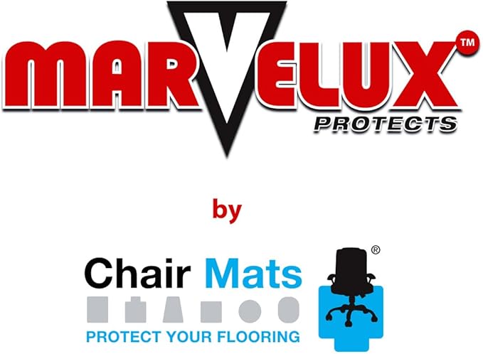 Marvelux Office Chair Mat for Low Pile Carpets 36" x 48” Clear Vinyl Protector Mat for Under Desks, Rectangular PVC Carpeted Floor Mat for Gaming Chairs and Computer Desks, Shipped Flat
