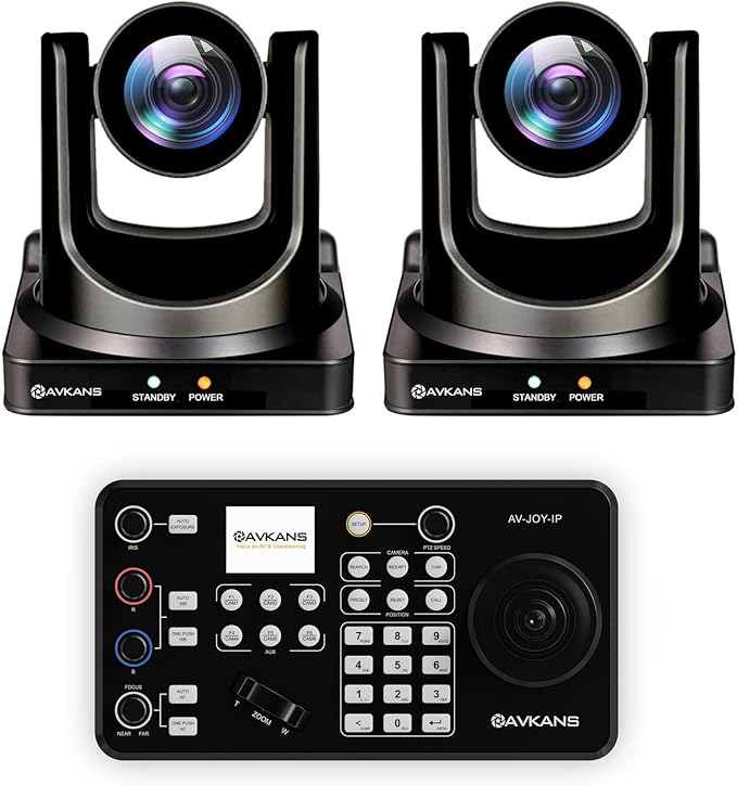 AVKANS 30X NDI PTZ Camera with HDMI SDI Video Outputs, Official NDI Products (20X NDI Camera Kits 2:1)