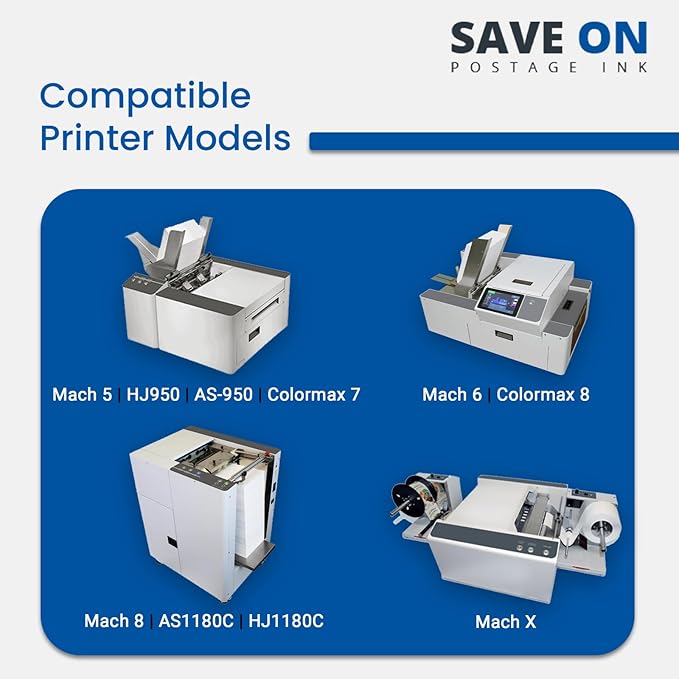 Quadient Memjet M5K250-N Compatible High Capacity Black Printer Ink Tank (250ml) - Printer Ink Cartridge for Mach Series Quadient & Hasler Printers - Fade-Resistant Replacement Inkjet Printer Ink