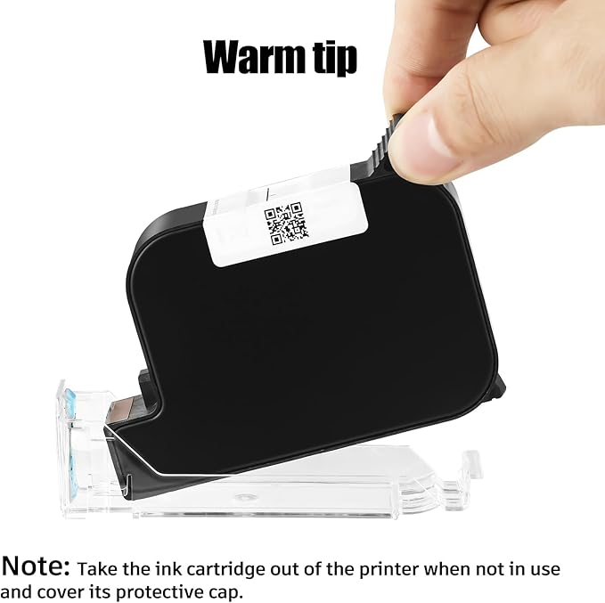 Original New 42ml Quick Dry Ink Cartridge, Replacement Compatible for 0.5inch/12.7mm Handheld Inkjet Printer TIJ314/TIJ990/T1000 (Yellow)