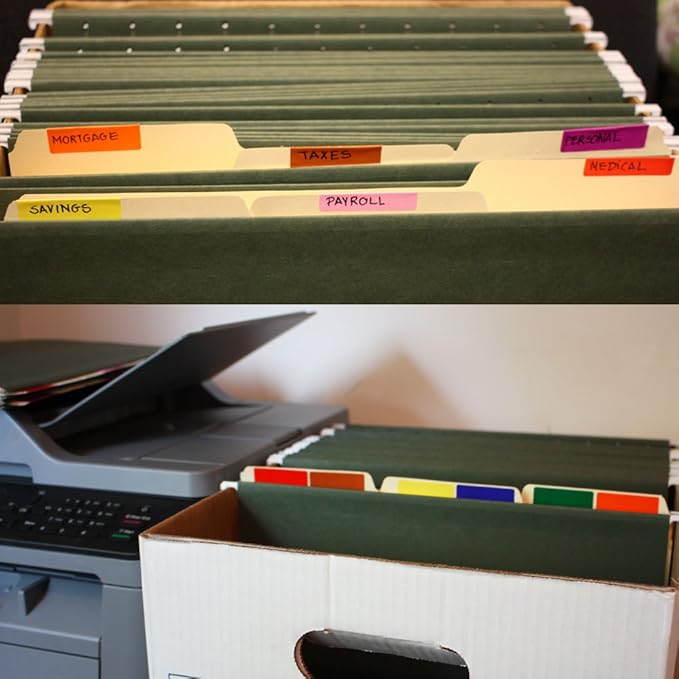 Royal Green Rectangular Color Coding Sticker Roll - Write On Labels for Folders & Organizing, 1.57" x 0.75" Stickers to Write On Name Tags for Office Supplies & Organization, 500-Pack (Red Velvet).