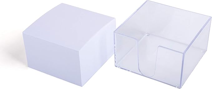 Mintra Office Memo Pads (1pk, Memo Cube - White)