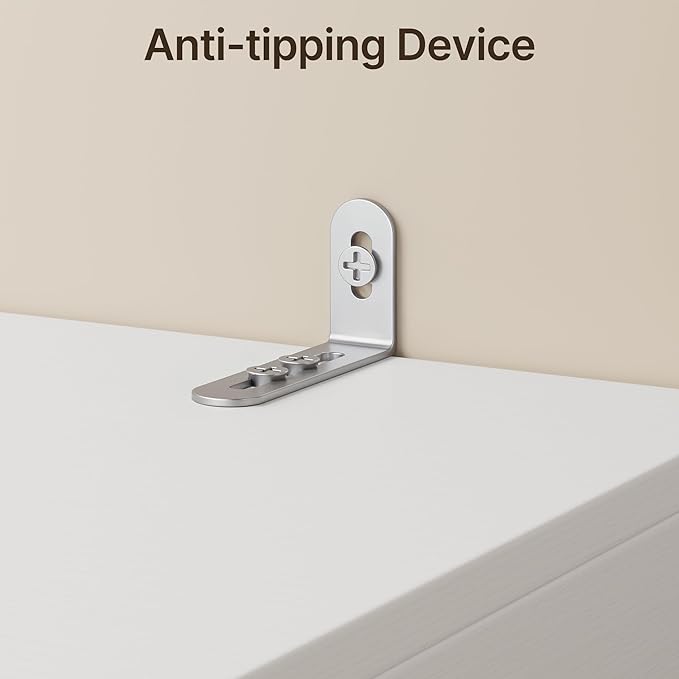 Gizoon Storage Cabinet, 71'' H Kitchen Storage Cabinet with Doors & Drawers, Kitchen Pantry with Adjustable Shelves, Anti-tip, Metal Handle, for Living Room, Office, Bathroom, White