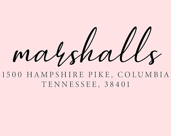 Custom Self-Inking Address Stamp with Name, Personalized Couples Address Stamps, Custom Rubber Address Stamp, Modern Address Stamp Wooden Handle Rubber Stamp (Embosser)