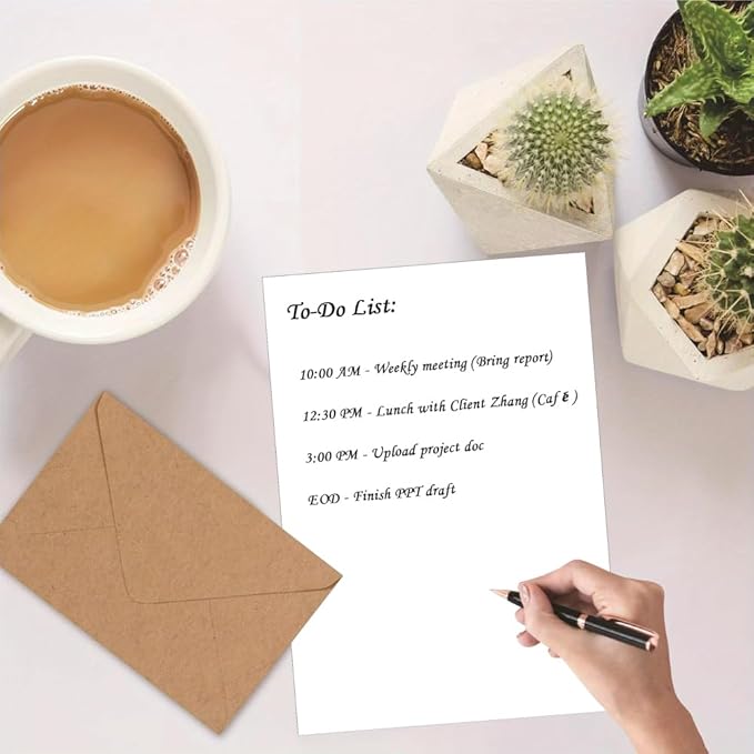 Printer Paper - 100 Sheets, A4 Premium Bright White Paper, 28lb Bond / 70lb Text (105 gsm) Bright White Paper – Great for Copy, Printing, Writing, 8.27" x 11.69" (210 x 297 mm)