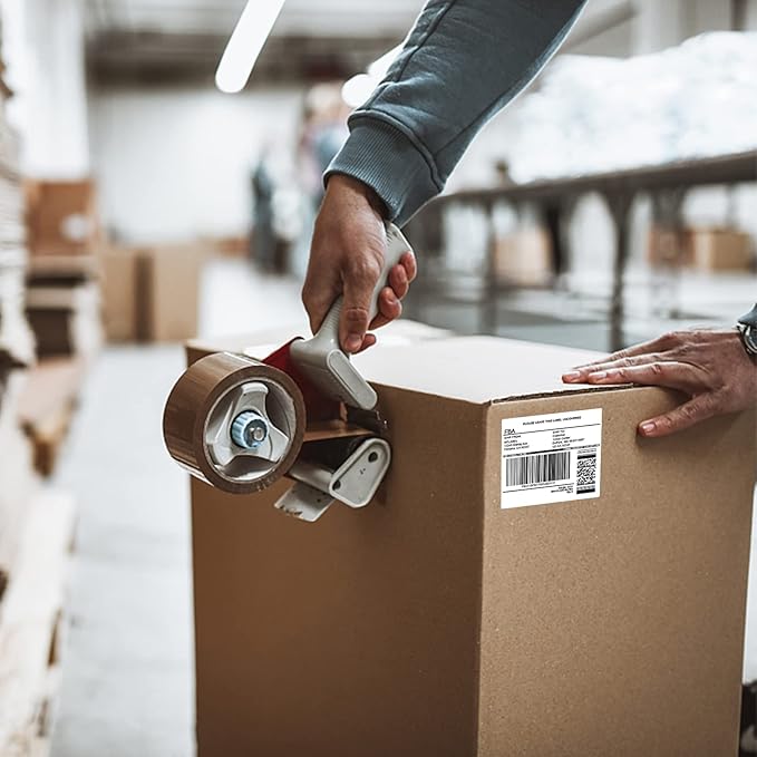 MFLABEL 3-1/3" x 4" FBA Shipping Labels - 6-UP on 8.5x11 Sheet, 100 Sheets (600 Labels) | Easy Peel & Pop-Out Design for Laser & Inkjet Printers | Address Labels for Amazon FBA, UPS, FedEx