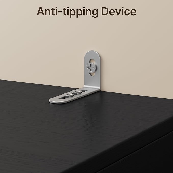 Gizoon 71'' Tall Storage Cabinet, Kitchen Pantry Cabinet with Doors & Drawers, Wooden Storage Organizer for Living Room, Office, Kitchen, with Adjustable Shelves, Anti-tip, Metal Handle, Black