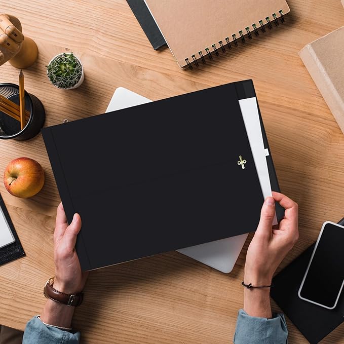 40 Pcs Extra Large Mailing Clasp Envelopes 14 x 18 Inch Jumbo Kraft Catalog Manila Envelope with Clasp Closure for Oversized Big Document Office Home Business School Storing Mailing(Black)