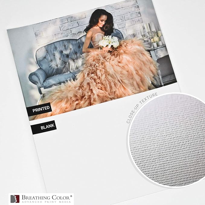 Premium Lyve Matte Canvas Sheets Professionals choice for Archival Inkjet for Use on Epson, Canon and HP printers. 17 inch x 22 inch 25sh