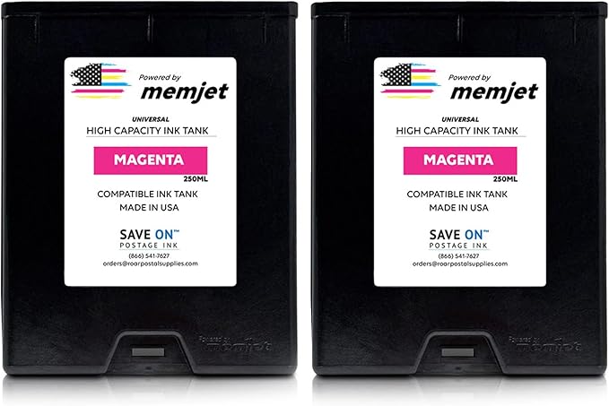 Save On Postage Ink, (2-Pack Memjet Ink Cartridge Compatible Formax CJ-23 | Memjet Ink Compatible HI-Cap Magenta Ink Tank for ColorMax7 and ColorMax8 | 2 Pack