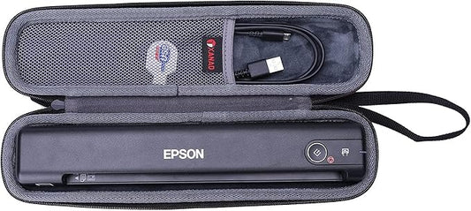 XANAD Hard Case for Epson Workforce ES-50 / ES-55R / ES-60W / ES-65WR / DS-30 / DS-70 / DS-80W Document Scanner (Case Only)