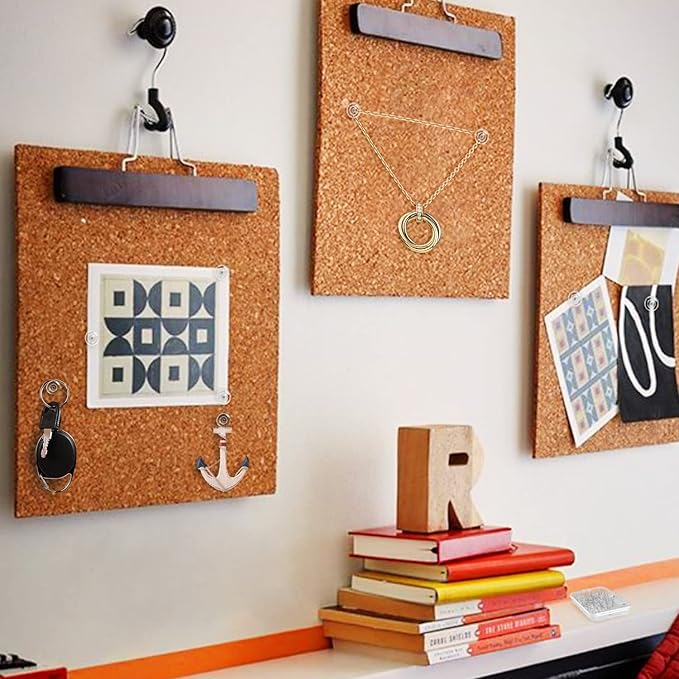 Lunies 200 Pcs Clear Push Pins, Plastic Thumb Tacks for Wall, Wall Tacks for Hanging, Standard Clear Plastic Head and Steel Point Push Pins for Cork Board