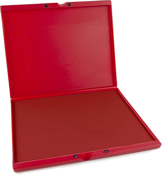 MaxMark Industrial Stamp Pad - Extra Large 9.25" x 12.25" Stamp Pad - Red Ink