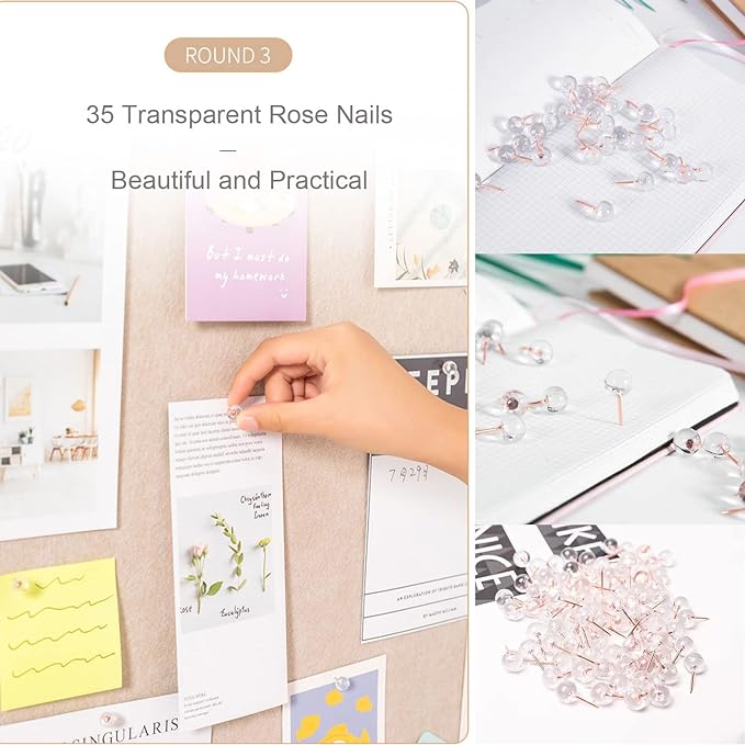 Large Bulletin Board, Foldable 72x48 Inches Cork Board Alternative, Large Felt Board Decorative Pin Board for Wall, Foldable Photo Board Self-Adhesive Vision Board with 36 Pushpins Light Khaki