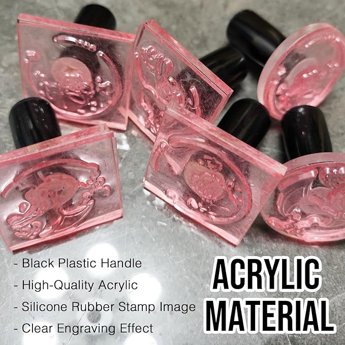 XRLSG Custom Rubber Stamp Personalized Logo Stamp with Text Branding Stamp Ideal for Business Artwork