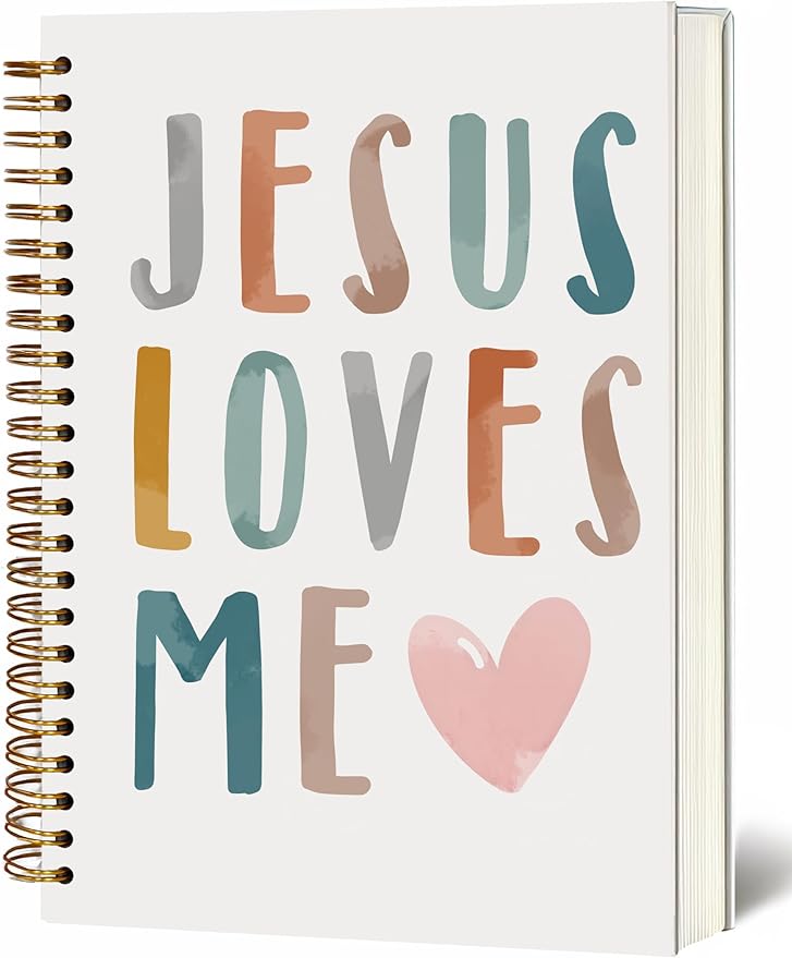 Bible Notebook, A5 Spiral Christian Journal with Floral Pink Butterfly Notebook, Bible Verse-God Says You Are, Inspirational Notebooks for Women, Bible Study, Gift for Birthday Christmas