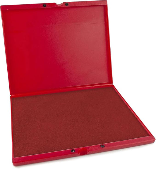 MaxMark Industrial Stamp Pad - Extra Large 9.25" x 12.25" Stamp Pad - Crimson Red Ink