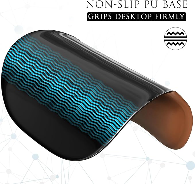 MROCO Ergonomic Mouse Pad with Gel Wrist Rest, Comfortable Mousepad with Smooth Wrist Support Surface and Non-Slip PU Base for Pain Relief, Computer, Laptop, Office & Home, 9.4 x 8.1 in, Coffee Brown
