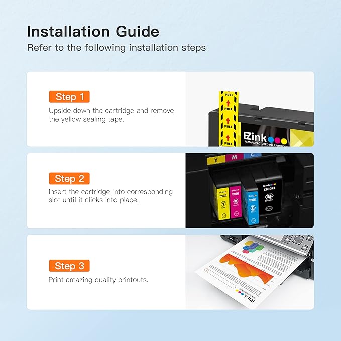 E-Z Ink Compatible Ink Cartridge Replacement for Canon PGI-1200XL PGI-1200 XL to Use with Maxify MB2720 MB2320 MB2120 MB2350 MB2050 MB2020 Printer (3 Black, 2 Cyan, 2 Magenta, 2 Yellow, 9 Pack)