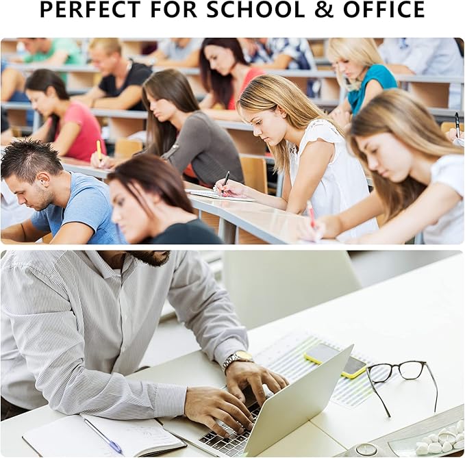 SAYEEC Legal Pads, A4 Size Wide Ruled Writing Note Pads, 8" x11" Lined Notepad Notebook Paper for Business School College Office 25 Sheets Per Pad (2 Pack)