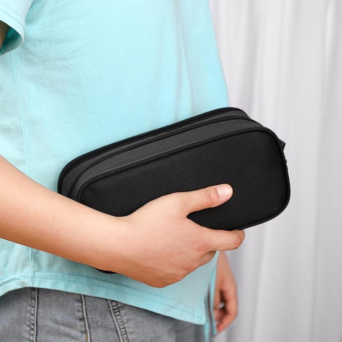 Large Capacity Pencil Case Multi-Slot Pencil Pouch Durable Pencil Box Portable Office Pen Bag with Zipper