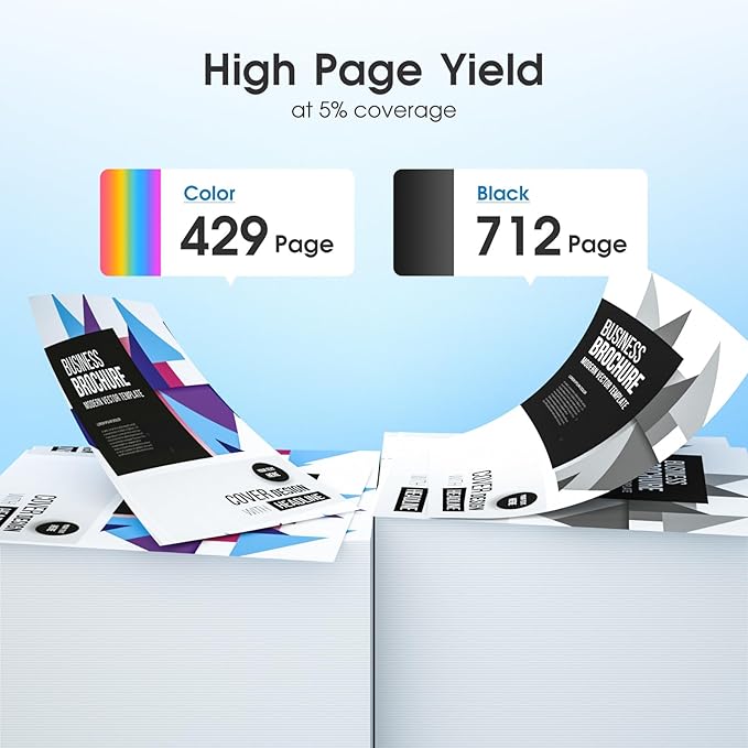 Remanufactured 61XL Ink Cartridge Replacement for HP Ink 61 Combo Pack for HP Envy 4500 5530 4502 4501 5535 OfficeJet 4630 4635 DeskJet 2540 1000 1010 1510, 2-Pack