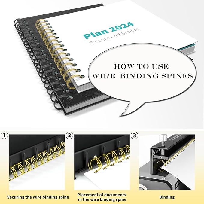 100 Pack Double Loop Wire Binding Spines, YolieraArt 1/4 Inch Spiral Binding Coils for Letter Size,Metal Bindings for Notebook Binder Machine (20 Sheet Capacity, 100P, 3:1 Pitch Twin Combs, Silver)