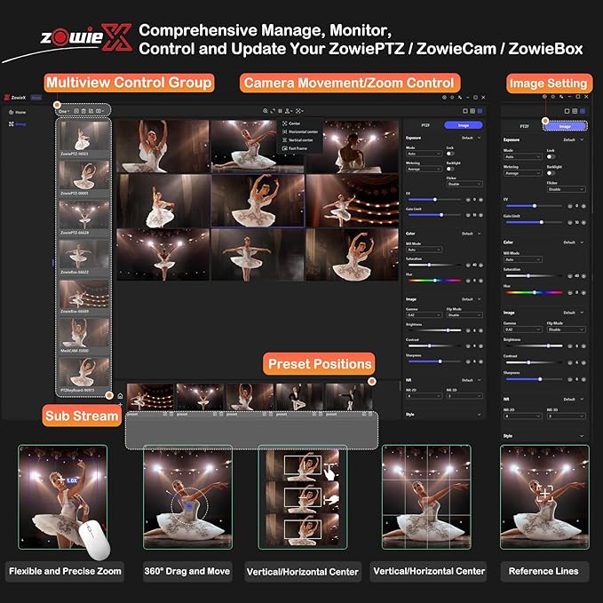 4K Native NDI|HX3(Certified) PTZ Camera PoE, 18X Optical Zoom, Simultaneous HDMI & SDI outputs, RTSP/RTMP(s)/SRT, Standalone IP Live Streaming to YouTube, Twitch for Meeting, Church, Event, Teaching