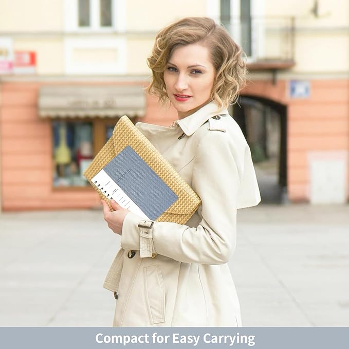 Lined Spiral Notebook College Ruled A5 Journal Book for Note Taking, 160 Pages Writing Journal for Office and Home School Supplies 5.75x8.125 inch (6-Reef Blue)