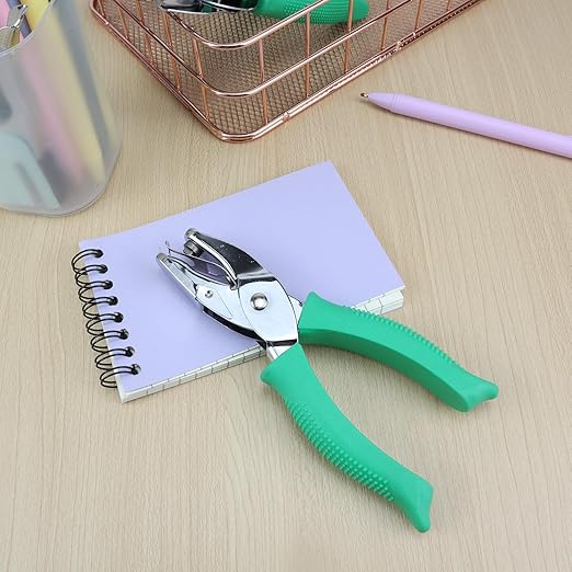 1/6 Inch Square Shape Hole Puncher, Handheld Single Hole Paper Punch, One Hole Paper Punch for DIY Craft Paper Scrapbook Puncher Hand Tool
