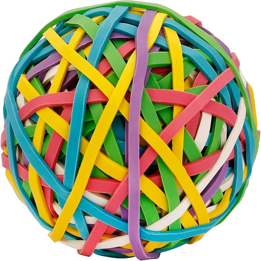 Eagle Rubber Band Ball, 170 Bands Per Ball, Assorted Colour