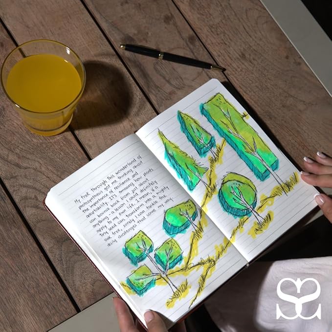 SETTINI® Lined Journal - Sleek Teal Journal for Writing Gift Set - Hardcover Vegan Leather, Includes Luxury Pen in a Unique Pen Holder, 192 Pages, 6 x 8.5 inches, Birthday Gift