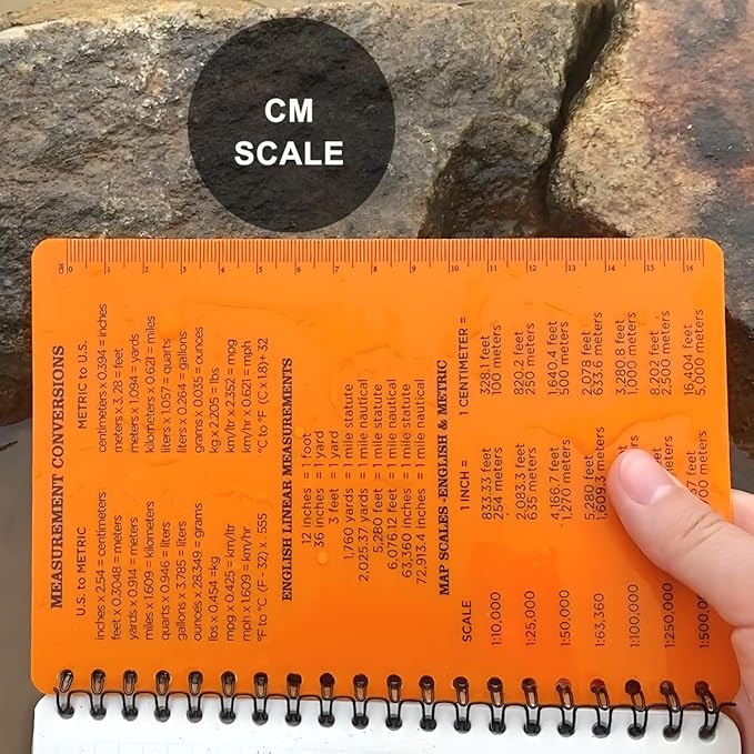 2PCS Waterproof Spiral Notebooks (4.8"x7", Orange)