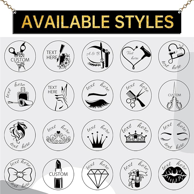 Custom Loyalty Card Stamp Personalized Self Inking Stamp for Business Stamp, Reward Stamp, Food Stamp, Small Round Rubber Stamp, Beauty Templates