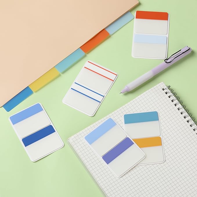 Mr. Pen- Sticky Index Tabs, 500 Pcs, 21 Sets, Colorful Sticky Tabs for Notebooks, Page Markers, Page Tabs for Binders, Page Tabs Sticky Tabs for Books, Notebook Tabs, Book Sticky Tabs for Notebooks