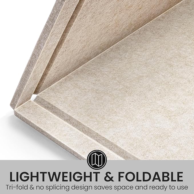 Large Bulletin Board, 60 X 36 Inches Felt Cork Board with 40 Pushpins, Foldable Felt Notice Pin Board Photo Display Board with Self-Adhesive Tape for Office Home School