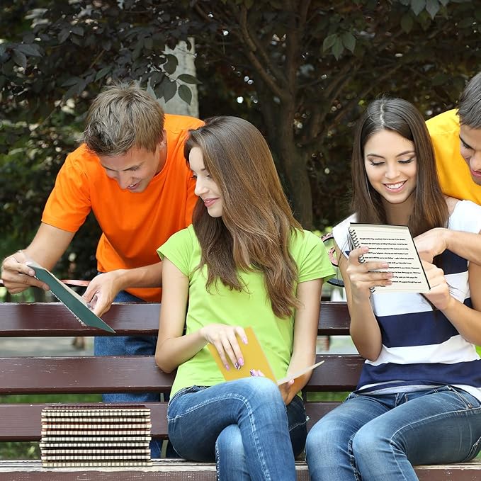 Yahenda Spiral Notebook Bulk A5 College Ruled Journals Notebooks Lined 8.3 x 5.5 Inch Note Books Composition Writing Thick Paper Notebook for Office Business School Gifts Supplies(Assorted Color, 54