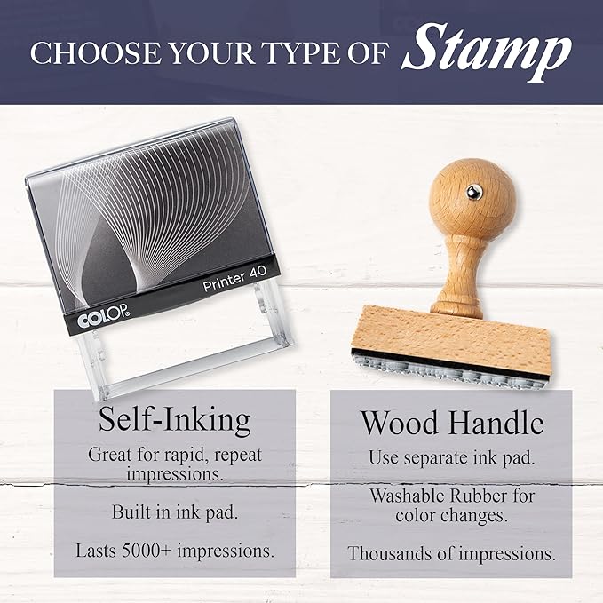 Custom Return Address Stamp - Personalized Self-Inking Stamp | Choose from Multiple Designs | Custom Address Rubber Stamper | Stamps for Mailing | Self Inked Return Stamps | Evrest Press