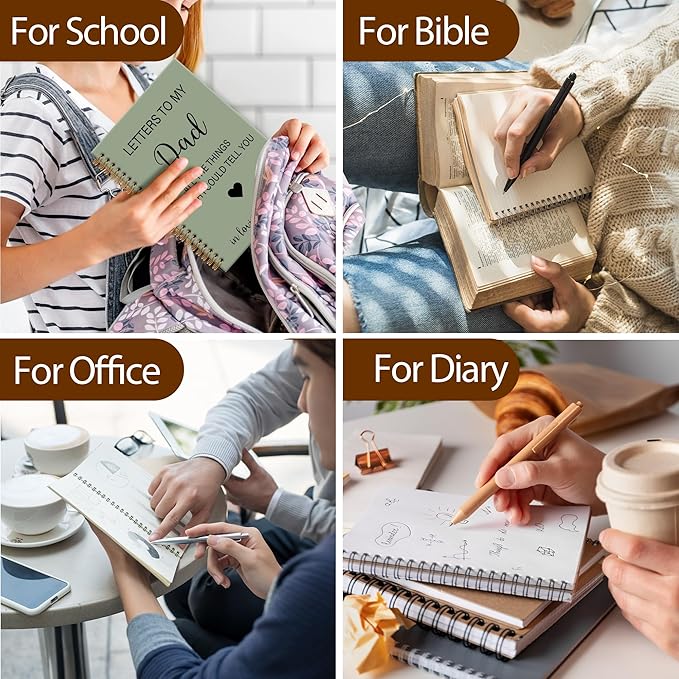 Memorial Gifts for Loss of Dad Grief Notebook Journal, Letters to My Dad in Heaven Journal, Sympathy Notebooks Gifts for Loss of Dad Father, In Loving Memory Sympathy Gifts, 6x8.2In(Green)