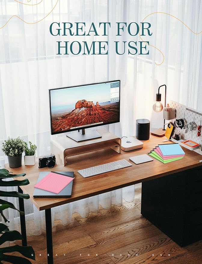 Legal Pads 8.5 x 11 Colored Note Pads, 12 Pack Colored Paper Pads 8.5 x 11 Lined Paper, Pads of Paper 8.5 x 11 Writing Pads, Wide Ruled Notebook Pad 8 1/2 x 11, Legal Notepads 8.5 x 11, 30 Sheets/Pad