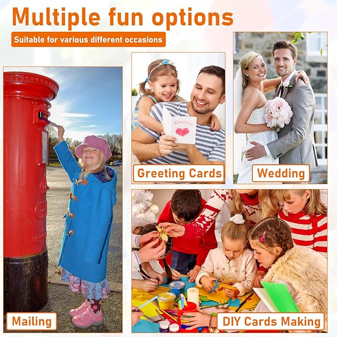 100 Sheets Shimmer Gold Cardstock 8.5 x 11 Scrapbooking Paper, 92lb Heavyweight Glossy Paper Card Stock for DIY Making Cards, Wedding, Crafting, Greeting Cards, Invitations, Menus