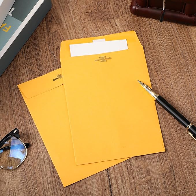 Extra Large Mailing Clasp Envelopes Jumbo Kraft Catalog Manila Envelope with Clasp Closure for Oversized Big Documents Office Home Business Legal School Storing Mailing(5 x 7 Inch,100 Pcs)